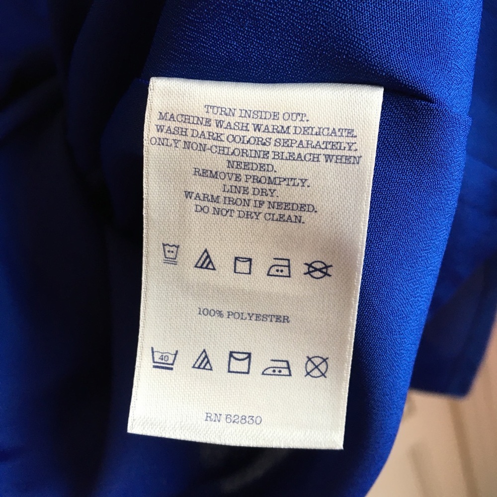 ⬇️Canvas Blue Parker Pleated Ballet Cocktail Dress - Picture 7 of 7